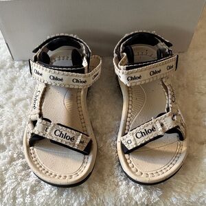 Chloe women’s Teva Sandals - Cream and Black